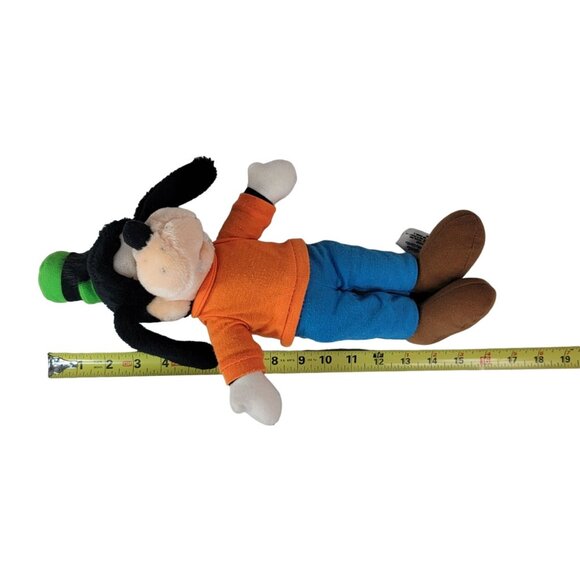 2/$15 Disneyland Parks Goofy Plush Soft Doll 14" Floppy Green Hat Pants Vintage - Picture 9 of 10